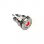 Przycisk Push button switch DimasTech PD211 22 mm Silverline Dot RGB — wandaloodporny panel sterowania