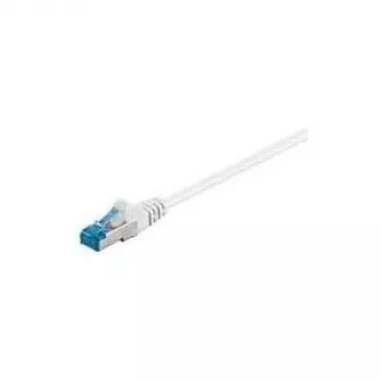 Wentronic Goobay CAT 6a kabel krosowy, S/FTP (PiMF), biały, 50 m - LSZH bezhalogenowy, miedziany (94910)