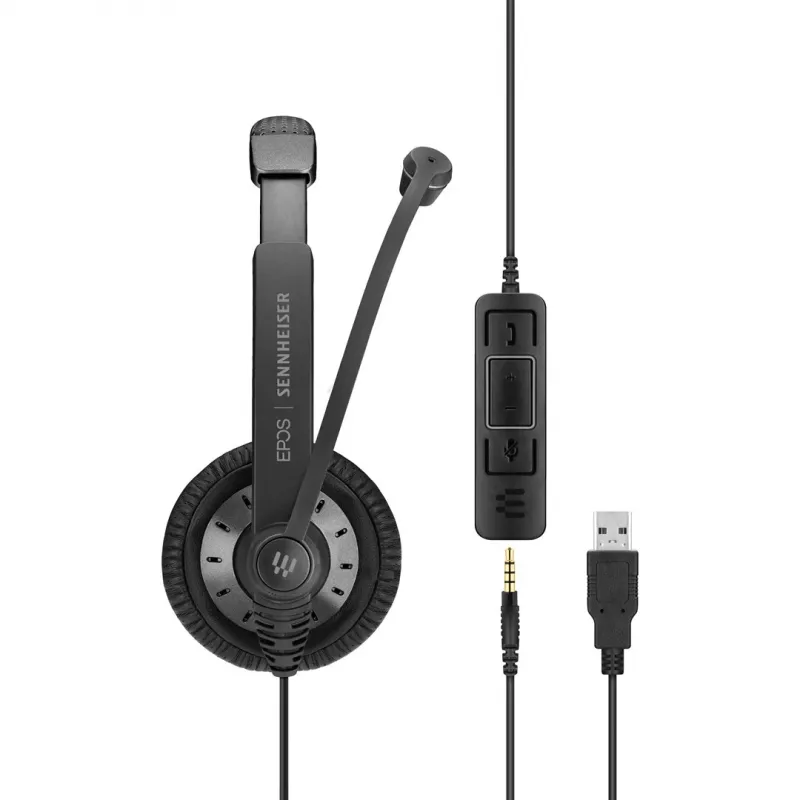 EPOS | SENNHEISER IMPACT SC 75 USB MS Słuchawki przewodowe z pałąkiem, łączność USB Type-A, czarne