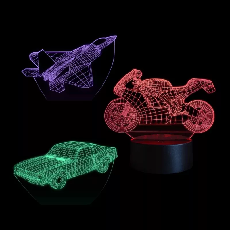 Dekoracyjna lampa LED do pojazdów MANTA SNL121RGB RGB światło 3D do samochodów i motocykli