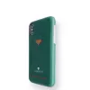 Tylna obudowa z kieszenią na karty VixFox do iPhone XSMAX — leśna zieleń, ochronny case z kieszonką na karty