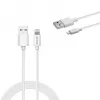 Przewód USB Savio Cl-193 USB 2.0 2 m USB A USB C/Lightning Biały