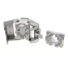 Moduł keystone Alantec MB005-1 płaski, ze stali nierdzewnej, RJ-45, żeński, Cat6a, AWG 22/24