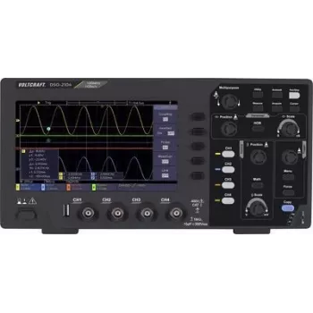 VOLTCRAFT DSO-2104 Oscilloscope cyfrowy 100 MHz 4-kanałowy 1 GSa/s 80 kpts 8 bitów Pamięć cyfrowa (DSO) (VC-11539895)
