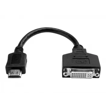 Eaton Tripp Lite P132-08N Adapter wideo HDMI na DVI (HDMI-M do DVI-D F) - 20,32 cm - 0,2 m - DVI-D - HDMI - Męski - Żeński - Złoty