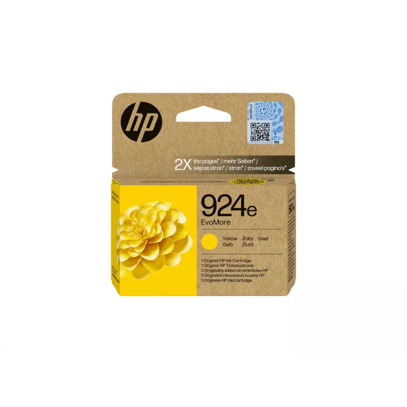 HP 924e EvoMore Żółty Oryginalny Wkład Atramentowy