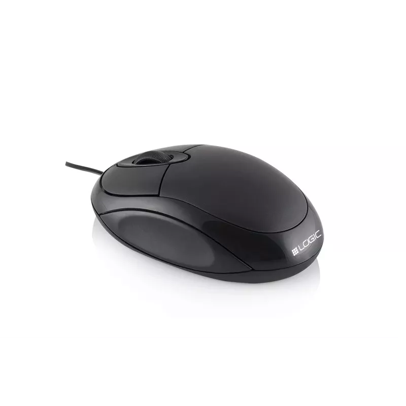 Mysz Logic Lm-11 - Optyczna - Przewodowa - USB - Czarna
