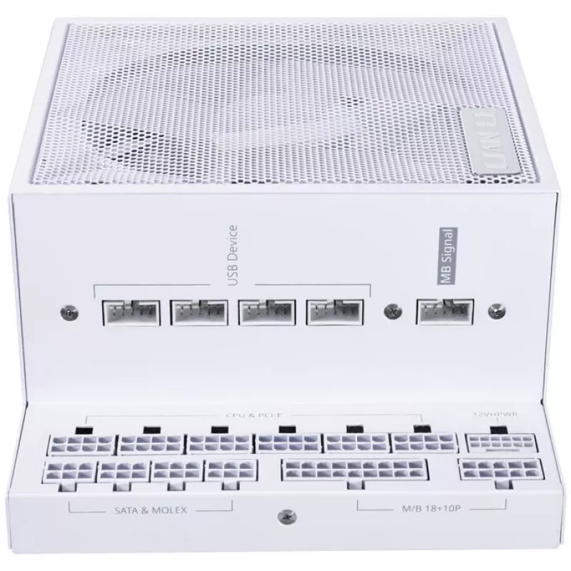 Zasilacz Lian Li EG0850 850 W SFX, 20-pin ATX, 80 PLUS Gold, biały