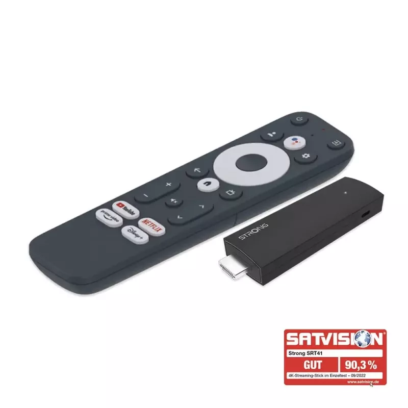 Strong SRT 41 Smart TV dongle HDMI 4K Ultra HD Android Czarny