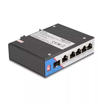 Przełącznik sieciowy DELOCK 80164 4-portowy Gigabit PoE z 1 portem uplink RJ45