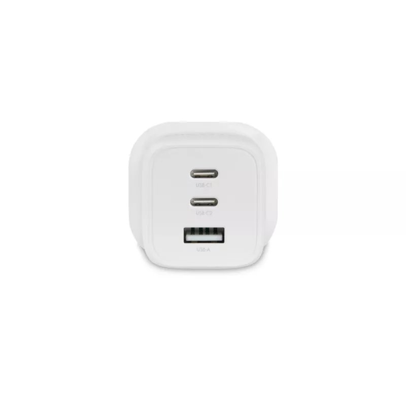 Zasilacz Dicota - kompaktowy, GaN - 65 W - 5 A - PD 3.0 - 3 porty wyjściowe (2 x USB-C, USB)