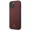 Mercedes MEHCP13SPSQRE Etui twarde iPhone 13 mini 5,4 Czerwone/czerwone Skóra Wzór Gwiazd