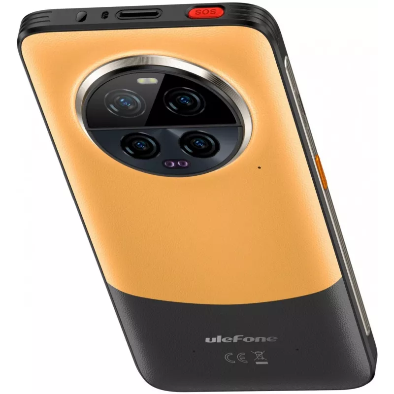 Wytrzymały smartfon UleFone Armor 23 Ultra 5G — 12 GB RAM, 512 GB pamięci, pomarańczowy