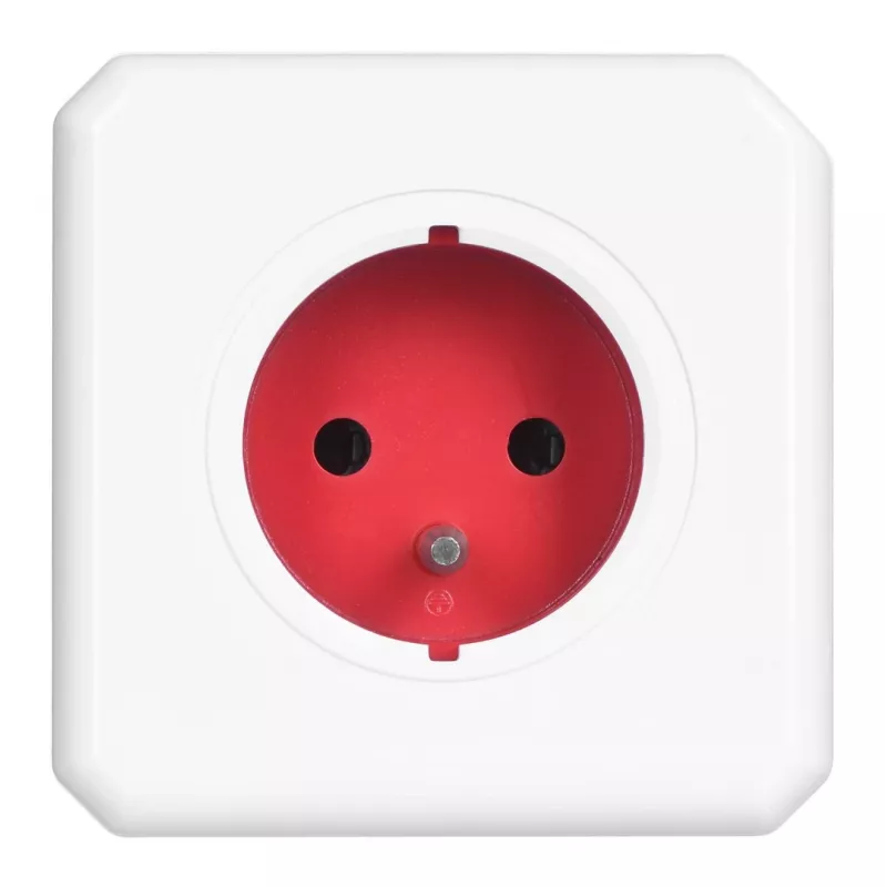 Allocacoc 2304/FREXPC przedłużacz zasilania 3 m 5 gniazd AC Wewnątrz Czerwony, Biały