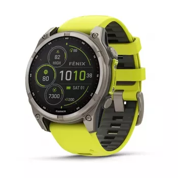 Garmin fenix 8 3.3 cm (1.3) 47 mm cyfrowy 260 x 260 pikseli ekran dotykowy Tytan Wi-Fi GPS (satelitarny)