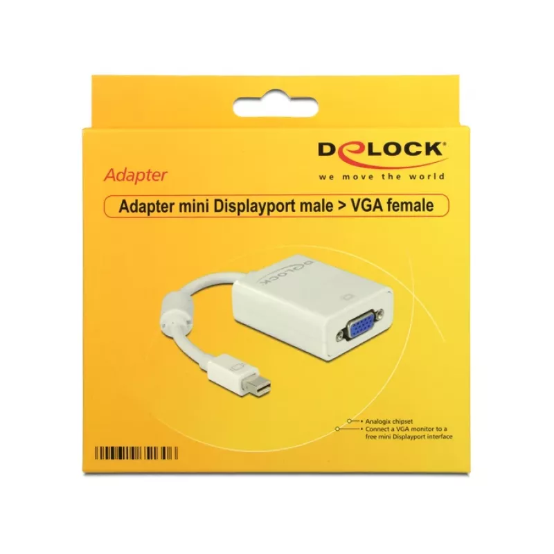 Adapter mini DisplayPort VGA DeLOCK 65130