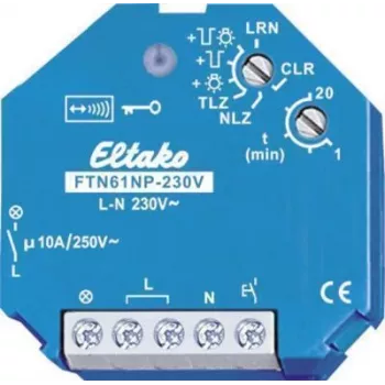 Moduł przekaźnikowy na szynę DIN Eltako FTN61NP-230V 30100130 — 230V AC, 16A przełączanie