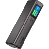 Canyon OnPower 230 TFT powerbank, 20000 mAh, PD 130 W, 2x USB-C + USB-A, metalowa obudowa, ciemnoszary