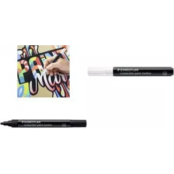 Staedtler Lumocolor marker biały 1 szt. kolor pisania biały