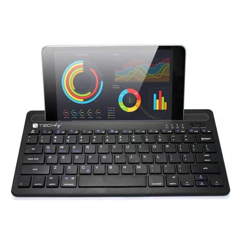 Techly ICTBK102U klawiatura Uniwersalna Bluetooth QWERTY Angielski Czarny