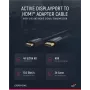 Kabel przejściowy Clicktronic Casual DisplayPort/HDMI™, 5 m - Kabel Ultra Highspeed - DisplayPort / HDMI™ - 4K@60Hz (44926)