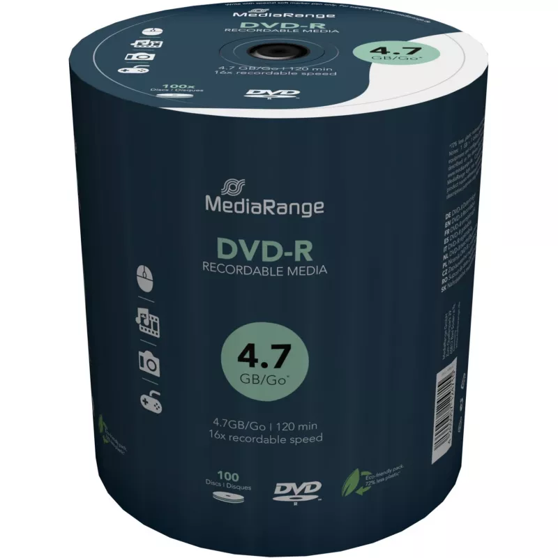MediaRange MR442 płyty DVD-R 4,7 GB, 100 szt.