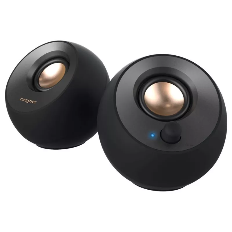 Creative Pebble 2.0 Głośniki Stereo na Biurko, Czarny