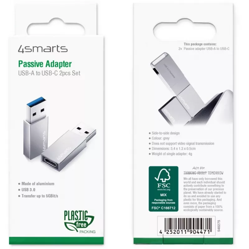 4smarts 540275 Kabel USB Szary