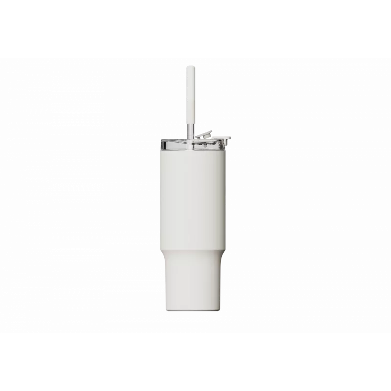 Kubek termiczny ze słomką Xiaomi Straw Mug Biały 1 L — wnętrze ze stali nierdzewnej, szczelny, 240×132×97 mm