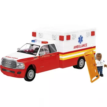 Klocki konstrukcyjne Cobi RAM 3500 Ambulans model 24609 zestaw klocków