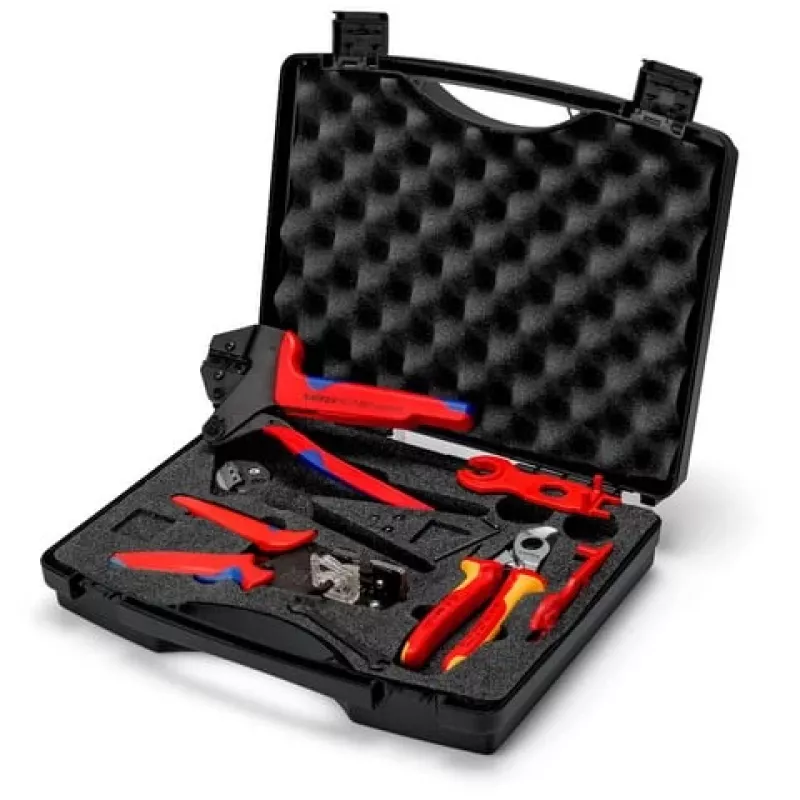 Knipex 97 91 04 V02 zestaw narzędzi do złączy fotowoltaicznych MC4