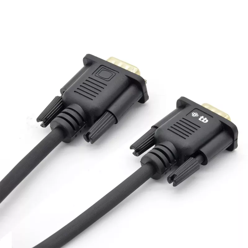 Przewód VGA TB 15M-15M 1,8 m, czarno-złoty (AKTBXVGAMMG180B)