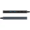 USB-C hub HYPER HD4101BKGL — 5-portowy (USB-C, USB 3.2 Gen1 Type-A, HDMI 4K), 5000 Mbit/s, Czarny
