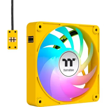 Thermaltake CT140 EX ARGB 140mm Żółte Wentylatory Obudowy 3-Pack