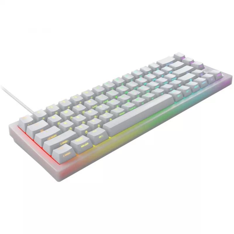 CHERRY K5V2 Kompaktowa klawiatura Gaming USB QWERTY Angielska Biała 67 klawiszy RGB LED