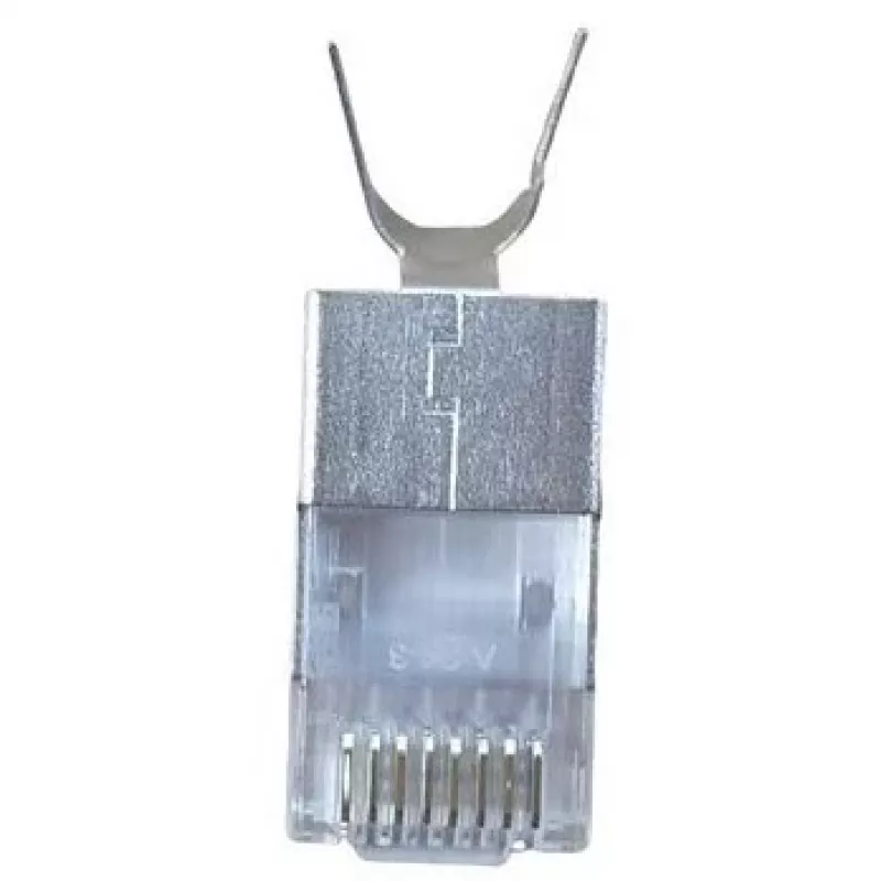Shielded wtyk RJ45 EQUIP Cat 8.1, male, srebrny, 50 pcs, 11.7×22.5 mm, 3.7 g