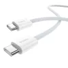 Baseus Superior USB C na USB C kabel do transmisji danych 2 m 30 W biały