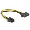 Delock 82924 Kabel zasilający SATA 15-pin na 6-pin PCI Express
