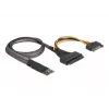 Adapter DeLOCK M.2 Key M do U.2 SFF-8639 NVMe z kablem 50 cm