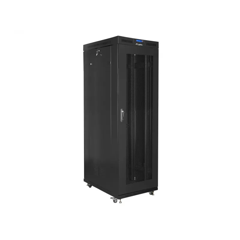 Lanberg FF01-8227-23BL szafa rack 27U wolnostojąca Czarna