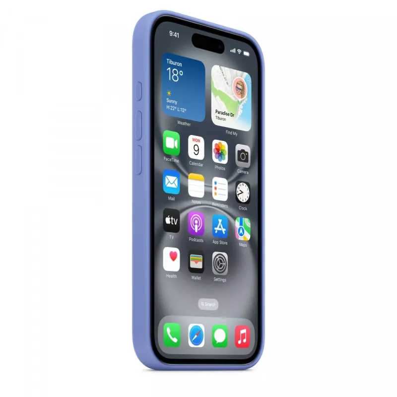 iPhone 16 Silicone Case with MagSafe - Periwinkle