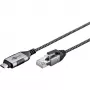 Goobay Ethernet-Cable USB-C 3.1 to RJ45 cienki 3 m - connects router, modem or (74404)