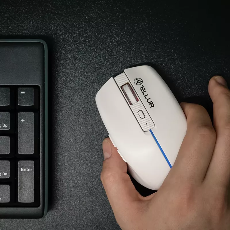 Tellur Silent Click Wireless mysz Biały