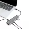 Ultra cienki hub USB 3.2 2xUSB-A, 8xUSB-C, PD, 100W