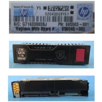 HPE SPS-DRV HDD 1TB 6G 7,2K Lff SATA Mdl SC (858648-001)