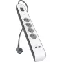 Listwa zasilająca Belkin 525J z 4 gniazdami Schuko i 2 portami USB-A, kabel 2 m