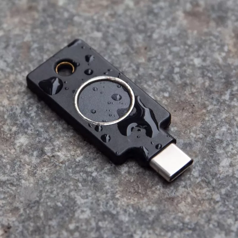 YubiKey C Bio FIDO Edition Yubico Czarny Bezhastowe Uwierzytelnianie