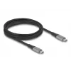 Kabel USB DeLOCK 81192 USB4 Gen 2x2 2m USB C Czarny Szary
