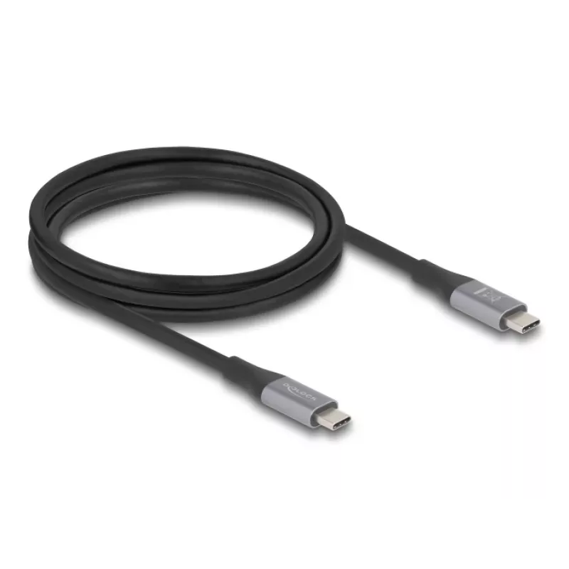 Kabel USB DeLOCK 81192 USB4 Gen 2x2 2m USB C Czarny Szary