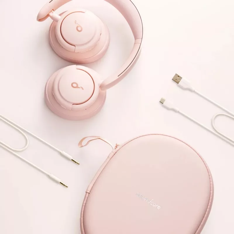 Soundcore by Anker Life Q30 Hybrydowe słuchawki z aktywną redukcją szumów, wiele trybów, dźwięk Hi-Res, 40 godzin pracy, wyraźne połączenia, szybkie ładowanie